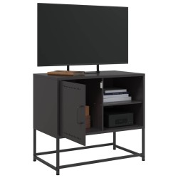 Meuble TV noir 68x39x60,5 cm acier 626452626452