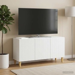 Meuble TV Blanc 99 x 34,5 x 50 cm Bois d'ingénierie 626455626455
