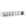 Meuble TV mural Montage mural 2 pcs Blanc 78,5 x 31 x 29,5 cm 626456626456