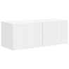 Meuble TV mural Montage mural 2 pcs Blanc 78,5 x 31 x 29,5 cm 626456626456
