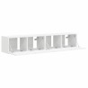 Meuble TV mural Montage mural 2 pcs Blanc 78,5 x 31 x 29,5 cm 626456626456