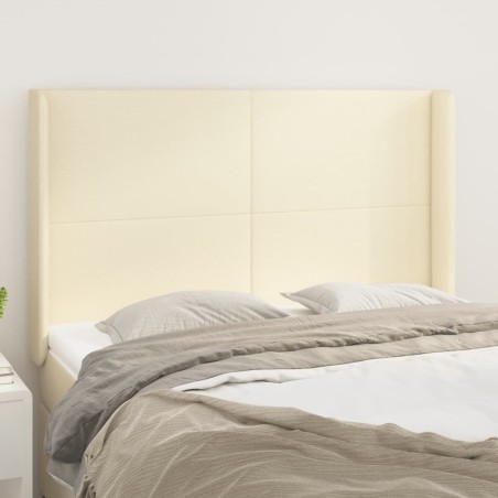 Tête de lit avec oreilles Crème 147x16x118/128 cm Similicuir 626459626459