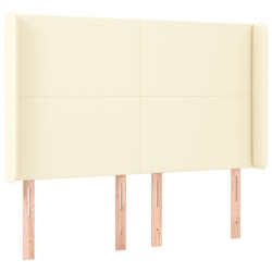 Tête de lit avec oreilles Crème 147x16x118/128 cm Similicuir 626459626459