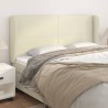 Tête de lit avec oreilles Crème 163x23x118/128 cm Similicuir 626460626460