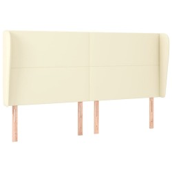 Tête de lit avec oreilles Crème 163x23x118/128 cm Similicuir 626460626460