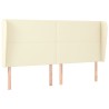Tête de lit avec oreilles Crème 163x23x118/128 cm Similicuir 626460626460
