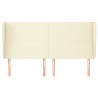 Tête de lit avec oreilles Crème 163x23x118/128 cm Similicuir 626460626460