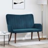 Sofa 2 places Bleu 115 x 61 x 87 cm Velours (V) 626462626462