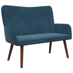 Sofa 2 places Bleu 115 x 61 x 87 cm Velours (V) 626462626462