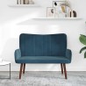 Sofa 2 places Bleu 115 x 61 x 87 cm Velours (V) 626462626462