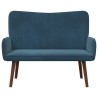 Sofa 2 places Bleu 115 x 61 x 87 cm Velours (V) 626462626462