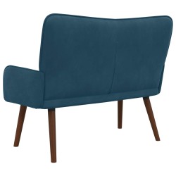 Sofa 2 places Bleu 115 x 61 x 87 cm Velours (V) 626462626462