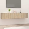 Meubles TV 2 pcs chêne sonoma 80x30x30 cm bois d'ingénierie 626465626465