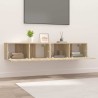 Meubles TV 2 pcs chêne sonoma 80x30x30 cm bois d'ingénierie 626465626465