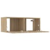 Meubles TV 2 pcs chêne sonoma 80x30x30 cm bois d'ingénierie 626465626465