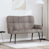 Sofa 2 places Taupe 115 x 61 x 87 cm Tissu 626466626466
