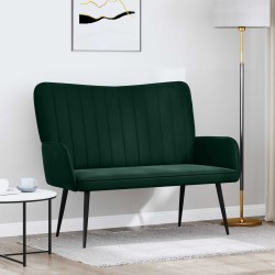 Sofa 2 places Vert foncé 115 x 61 x 87 cm Velours (V) 626468626468