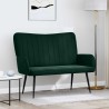 Sofa 2 places Vert foncé 115 x 61 x 87 cm Velours (V) 626468626468