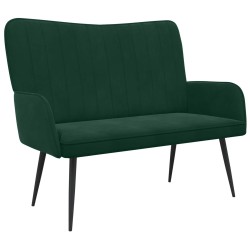 Sofa 2 places Vert foncé 115 x 61 x 87 cm Velours (V) 626468626468