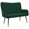 Sofa 2 places Vert foncé 115 x 61 x 87 cm Velours (V) 626468626468