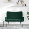 Sofa 2 places Vert foncé 115 x 61 x 87 cm Velours (V) 626468626468