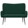 Sofa 2 places Vert foncé 115 x 61 x 87 cm Velours (V) 626468626468