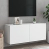 Meuble TV mural blanc 100x30x41 cm 626469626469
