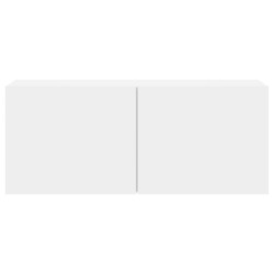 Meuble TV mural blanc 100x30x41 cm 626469626469