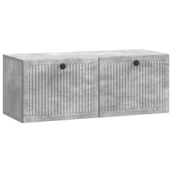 Meuble TV mural Gris béton 78,5 x 31 x 30 cm Bois d'ingénierie 626472626472
