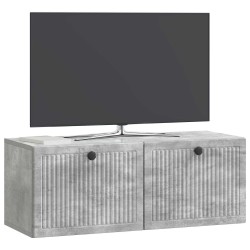 Meuble TV mural Gris béton 78,5 x 31 x 30 cm Bois d'ingénierie 626472626472