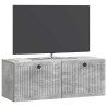 Meuble TV mural Gris béton 78,5 x 31 x 30 cm Bois d'ingénierie 626472626472