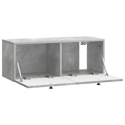 Meuble TV mural Gris béton 78,5 x 31 x 30 cm Bois d'ingénierie 626472626472