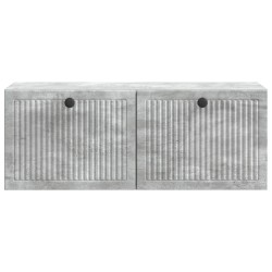 Meuble TV mural Gris béton 78,5 x 31 x 30 cm Bois d'ingénierie 626472626472