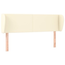 Tête de lit avec oreilles Crème 147x23x78/88 cm Similicuir 626473626473
