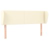 Tête de lit avec oreilles Crème 147x23x78/88 cm Similicuir 626473626473