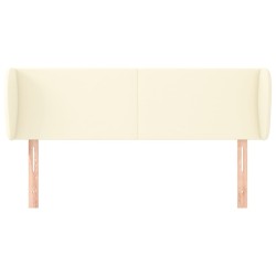 Tête de lit avec oreilles Crème 147x23x78/88 cm Similicuir 626473626473