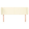 Tête de lit avec oreilles Crème 147x23x78/88 cm Similicuir 626473626473