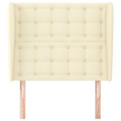 Tête de lit avec oreilles Crème 83x23x118/128 cm Similicuir 626475626475