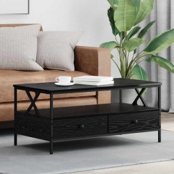 Table basse Chêne noir 100 x 51 x 45 cm Bois d'ingénierie 626476626476