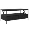 Table basse Chêne noir 100 x 51 x 45 cm Bois d'ingénierie 626476626476