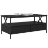 Table basse Chêne noir 100 x 51 x 45 cm Bois d'ingénierie 626476626476