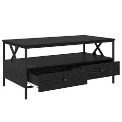 Table basse Chêne noir 100 x 51 x 45 cm Bois d'ingénierie 626476626476