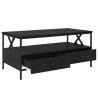Table basse Chêne noir 100 x 51 x 45 cm Bois d'ingénierie 626476626476