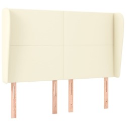 Tête de lit avec oreilles Crème 147x23x118/128 cm Similicuir 626478626478