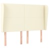 Tête de lit avec oreilles Crème 147x23x118/128 cm Similicuir 626478626478