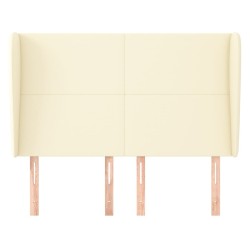 Tête de lit avec oreilles Crème 147x23x118/128 cm Similicuir 626478626478