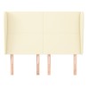 Tête de lit avec oreilles Crème 147x23x118/128 cm Similicuir 626478626478