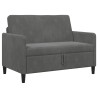 Sofa avec rangement Gris foncé 122 x 78 x 87 cm Polyester 626480626480