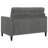 Sofa avec rangement Gris foncé 122 x 78 x 87 cm Polyester 626480626480