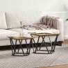 Ensemble de tables d'appoint 2 pcs Chêne artisanal 626491626491
